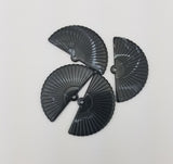 Fan Acrylic Pendants Imitation Gemstone Style.