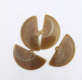 Fan Acrylic Pendants Imitation Gemstone Style.
