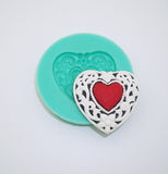 Silicon Mold Big Heart Jewelry Making Resin Polymer Clay