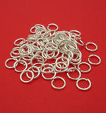 200Pcs Jump Rings Silver Plated over Brass