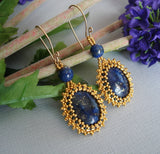lapis-lazuli-beads-24K-gold-plated-seed-beads-handmade-earrings