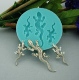 Lizards Set Silicone Mold Flexible  for Crafts, Jewelry, Resin, Clay.