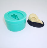 Silicone Mold Crow Skull Flexible for Crafts,  Resin, Clay.