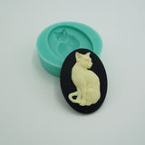 Silicone Mold   Cat Flexible  for Crafts, Resin,  Clay.