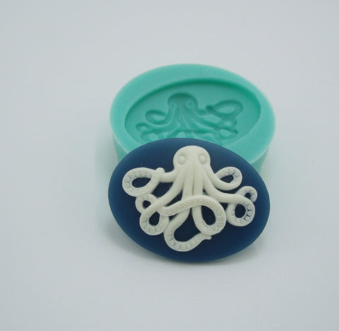 Silicone Mold Octopus Flexible for Crafts, Resin, Polymer Clay.