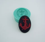 Silicone Mold  Anchor Cameo for Crafts, Jewelry, Resin, Polymer Clay.