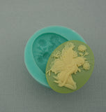 Silicone Mold  Fairy Kneeling Flexible  for Crafts, Jewelry, Resin, Polymer Clay.
