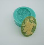Silicone Mold  Fairy Kneeling Flexible  for Crafts, Jewelry, Resin, Polymer Clay.