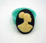 Silicone Mold Black History Cameo  for Crafts, Jewelry, Resin, Polymer Clay.