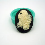 Silicone Mold   Cosplay Skeleton Cameo  Flexible  for Crafts, Resin,  Clay.