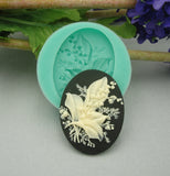 Silicone Mold   Lily of The Valley Cameo  Flexible  for Crafts, Resin,  Clay.