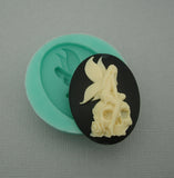 Silicone Mold   Lolita  Flexible  for Crafts, Resin,  Clay.