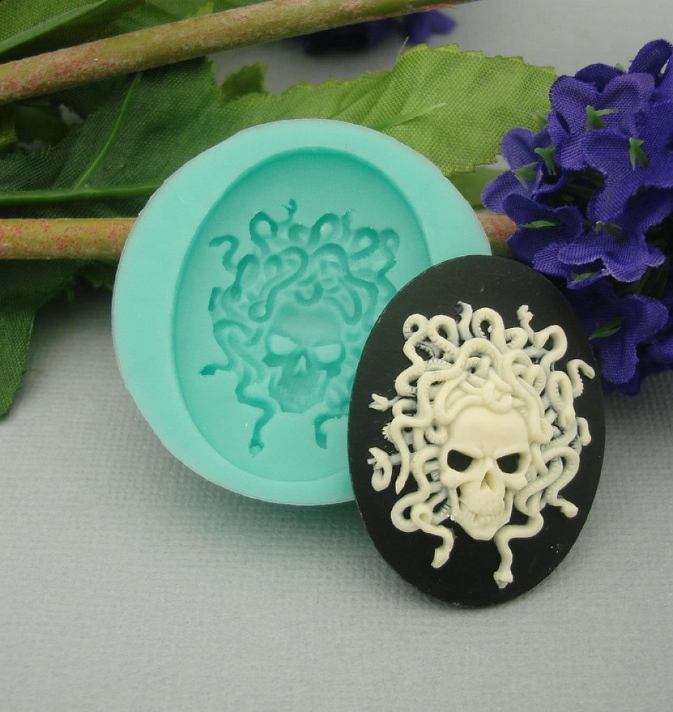 Silicone Mold Medusa Skull Flexible for Crafts, Resin, Clay. – FINDINGS STOP
