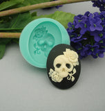 Silicone Mold   Skeleton Voodoo Flexible  for Crafts, Resin,  Clay.