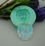 Silicon Mold Large Lion Head Jewelry Making Resin Polymer Clay