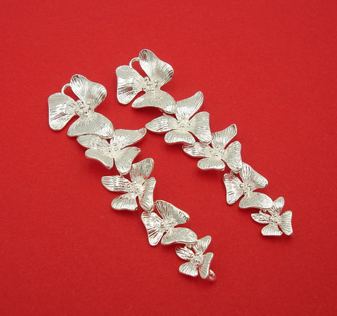 Sterling Silver Plated Cascading Narcissus