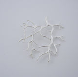Coral Branch Pendant Brass Tree Leaf Jewelry Making 2 pcs.