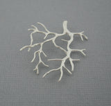 Coral Branch Pendant Brass Tree Leaf Jewelry Making 2 pcs.