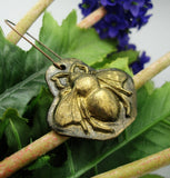 Large Bee Bug Insect Polymer Clay Ornament Pendant Jewelry Findings.
