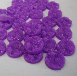 Druzy Resin Cabochons 14mm - FINDINGS STOP
