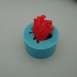 Silicone Mold Big Heart Jewelry Making Resin Polymer Clay.
