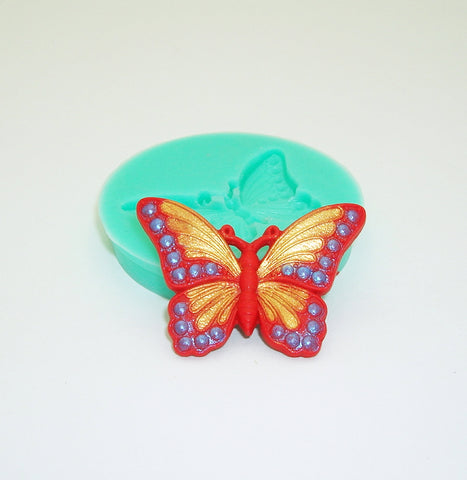 Silicone Mold Red Butterflyfor Crafts, Jewelry, Resin,  Polymer Clay.