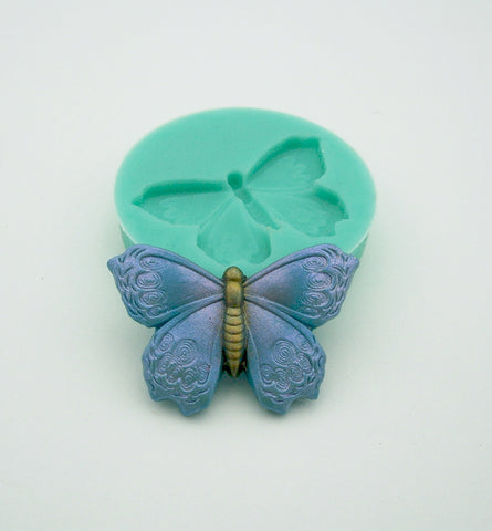 Silicone Mold Turquoise Butterfly for Crafts, Jewelry, Resin, Polymer Clay.