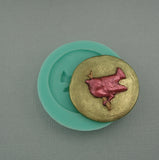 Bird on Branch Silicone Mold Flexible  for Crafts, Resin, Polymer Clay.