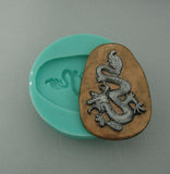 Silicon Mold Flexible  Dragon , Jewelry, Resin, Clay.