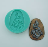 Silicon Mold Flexible  Dragon , Jewelry, Resin, Clay.