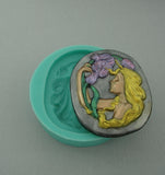 Women Face Silicone Mold  for Crafts, Resin, Clay.