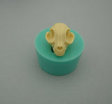 Silicon Mold Cat Skull  Jewelry Making Resin Polymer Clay.