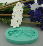Flowers Flexible Silicone Mold for Crafts,  Resin, Scrapbooking, Clay.