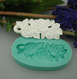 Flowers Flexible Silicone Mold for Crafts,  Resin, Scrapbooking, Clay.