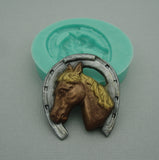 Silicone Mold Horse Head Flexible for Crafts, Resin, Clay.