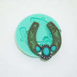 Silicone Mold Horseshoe Jewelry Making Resin Polymer Clay.