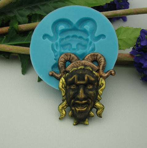 Silicone Mold Mystical Joker Jewelry Making Resin Polymer Clay.