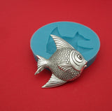 Fish Silicone Mold Flexible  for Crafts, Resin, Polymer Clay.