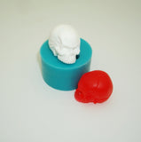Silicon Mold Small Skull 3D Jewelry Making Resin Polymer Clay