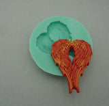 Silicone Mold Wings Heart Jewelry Making Resin Polymer Clay.