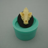 Silicon Mold Wolf Skull Cameo Jewelry Making Resin Polymer Clay.
