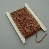 Tiny Flat Oval Brass Cross Cable Chain